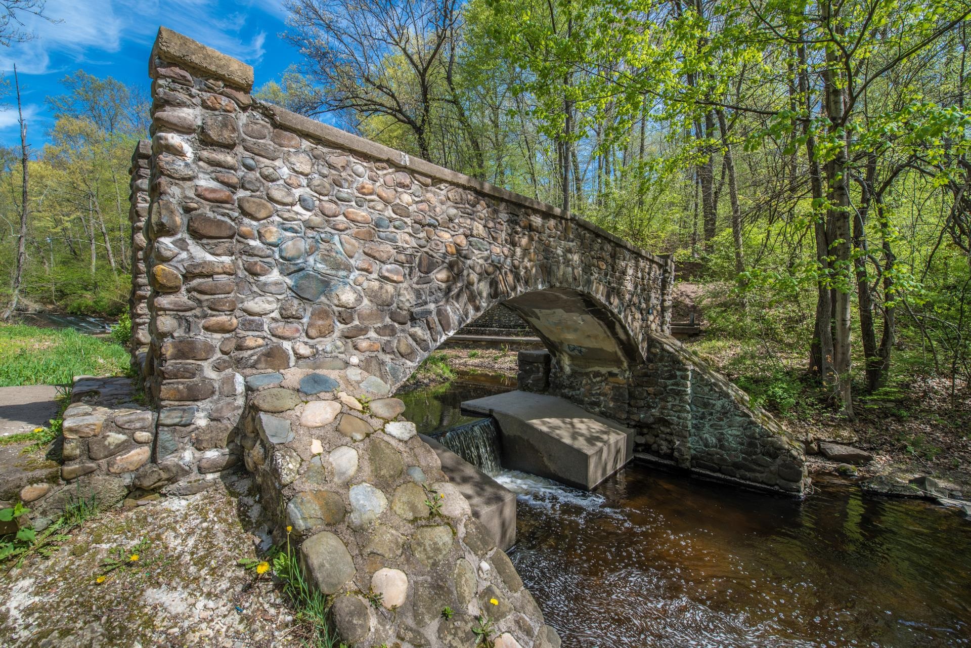 Stone bridge after restoration