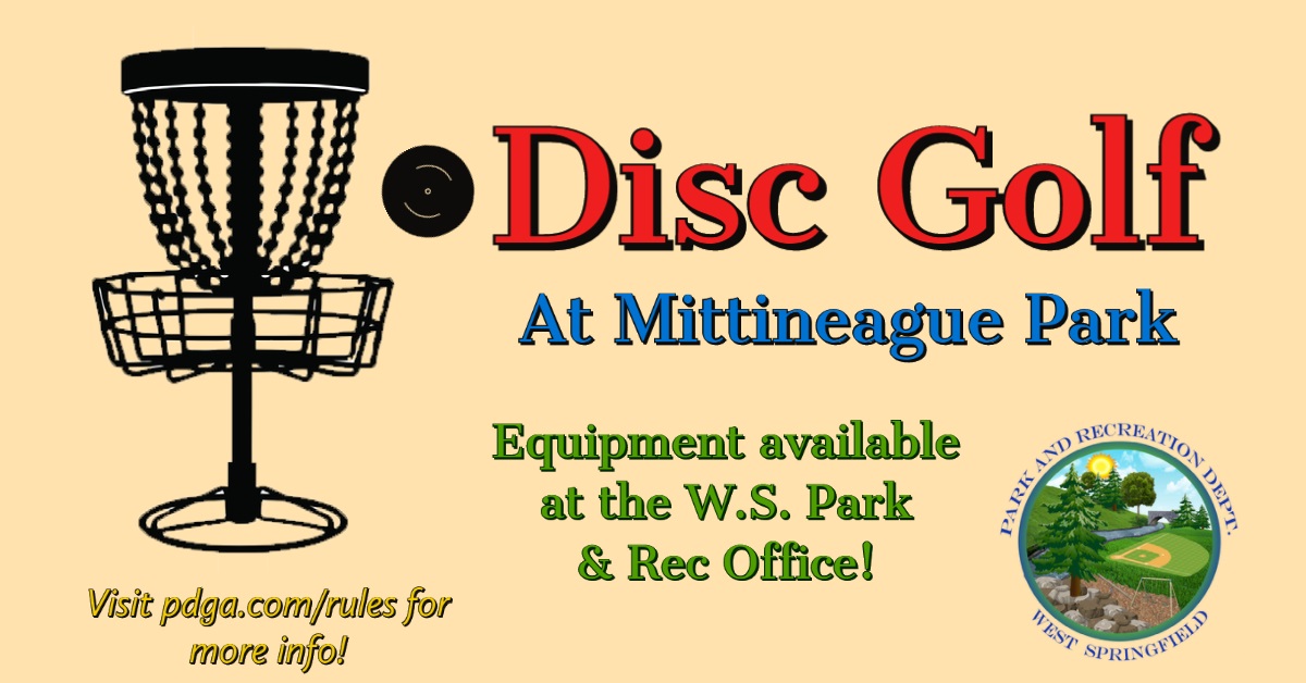 Mittineague Park Disc Golf poster